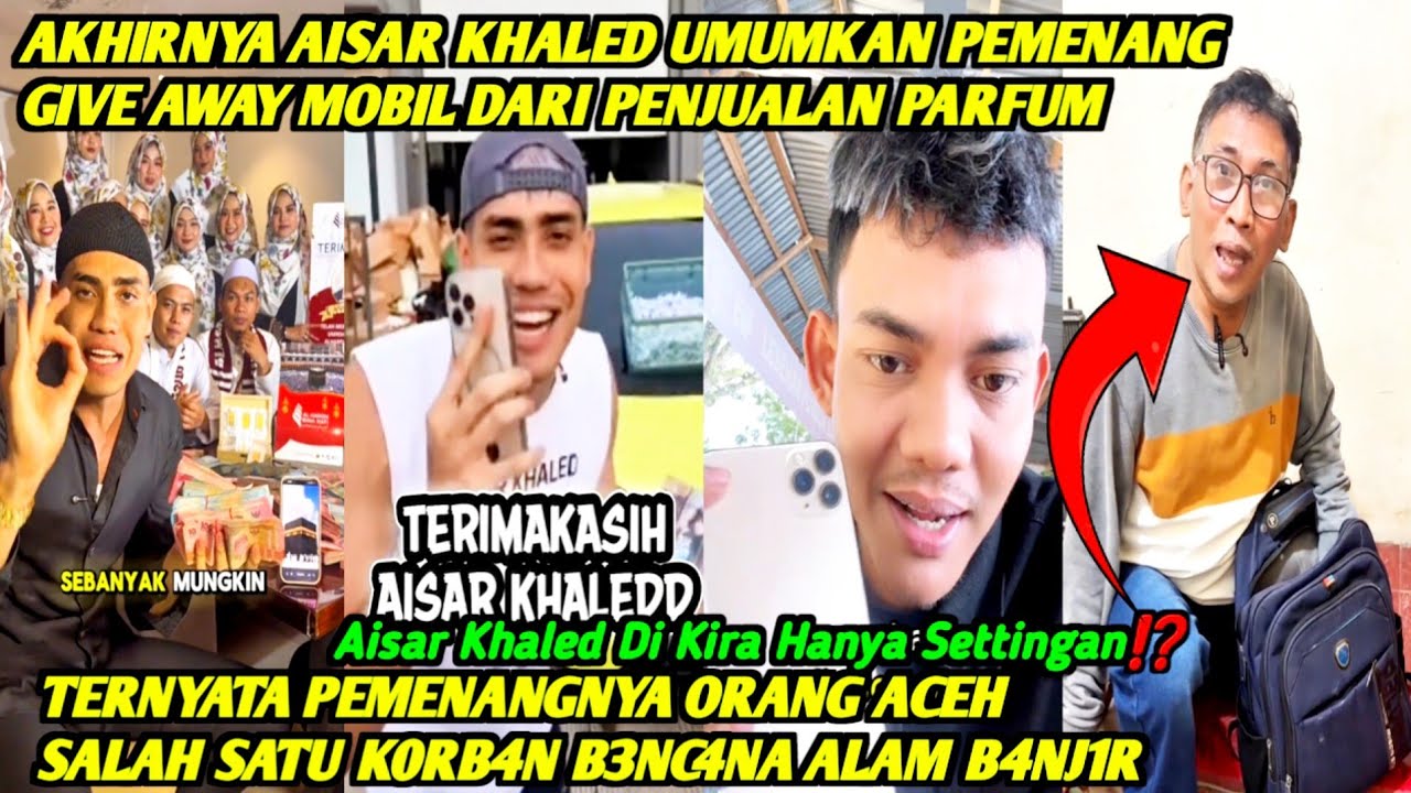 P4RAH‼️AISAR KHALED MASIH ADA YANG BILANG GIVE AWAY SETTINGAN❓INILAH PENJELASAN DARI PARA FANS AISAR