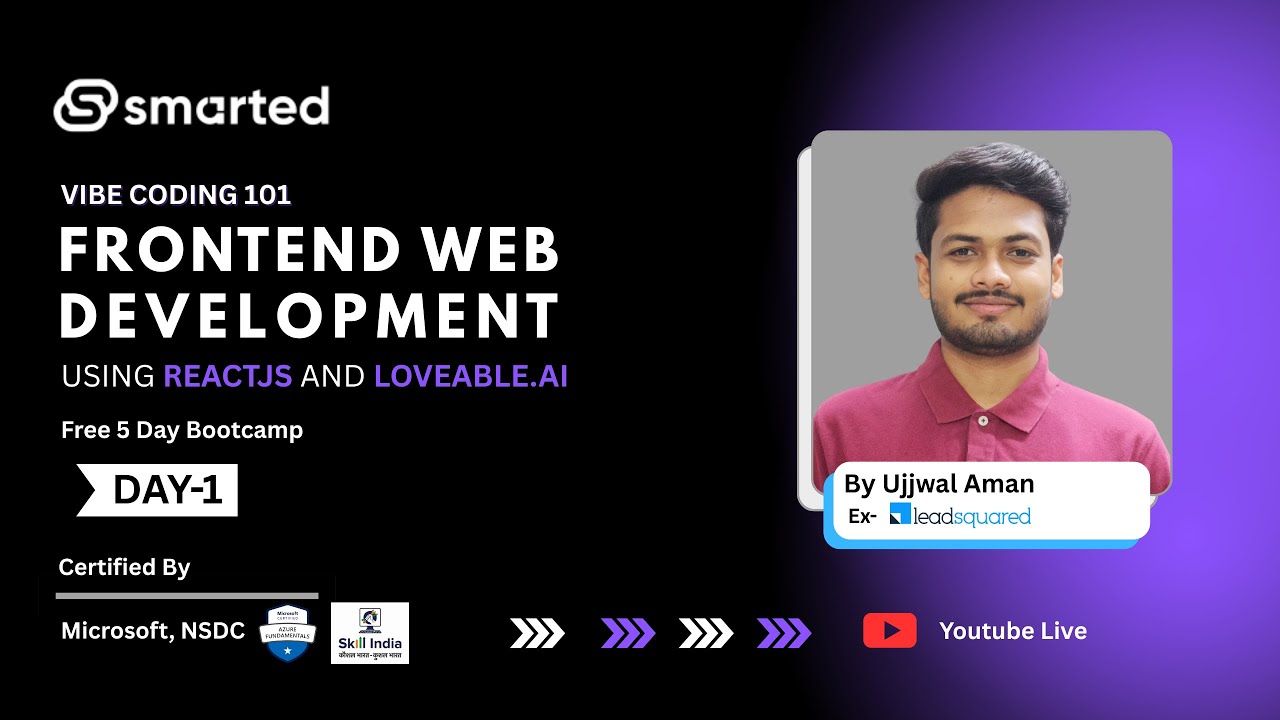 Day-1 | Learn Front-End Web Development Using React JS and Loveable.ai