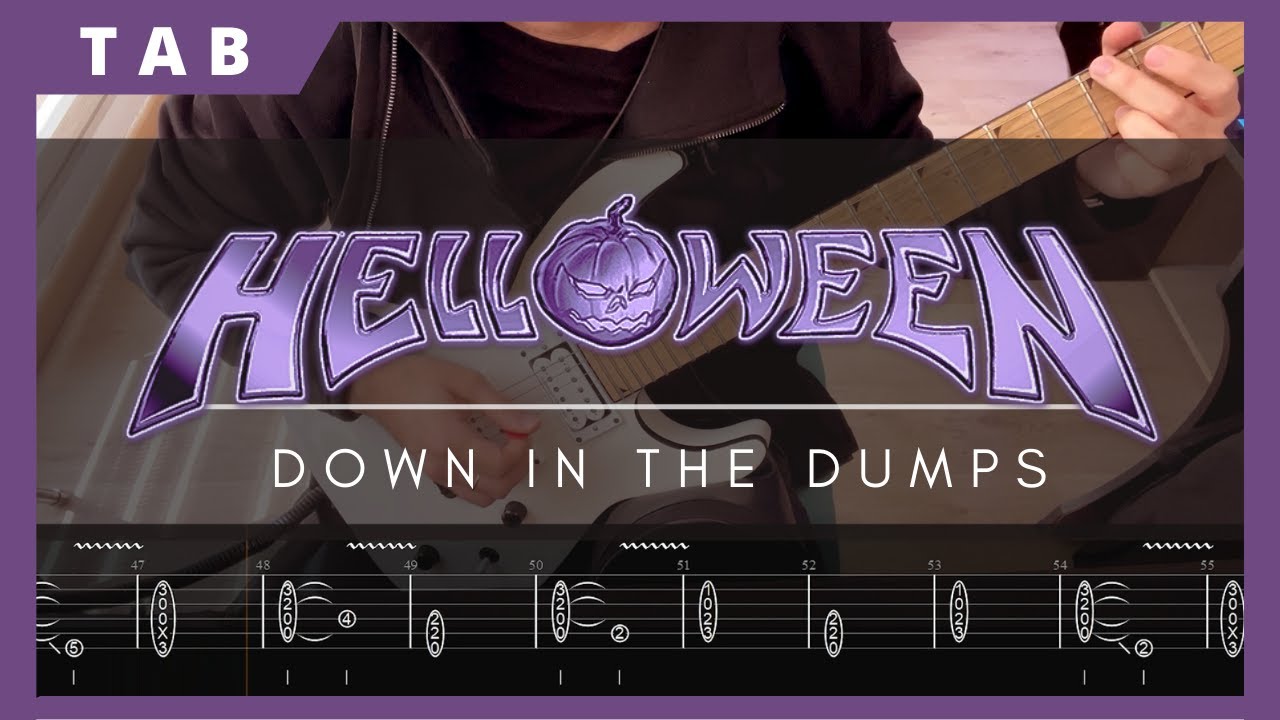 Helloween - Down in the Dumps | [TAB + Guitar Cover] @helloween ​