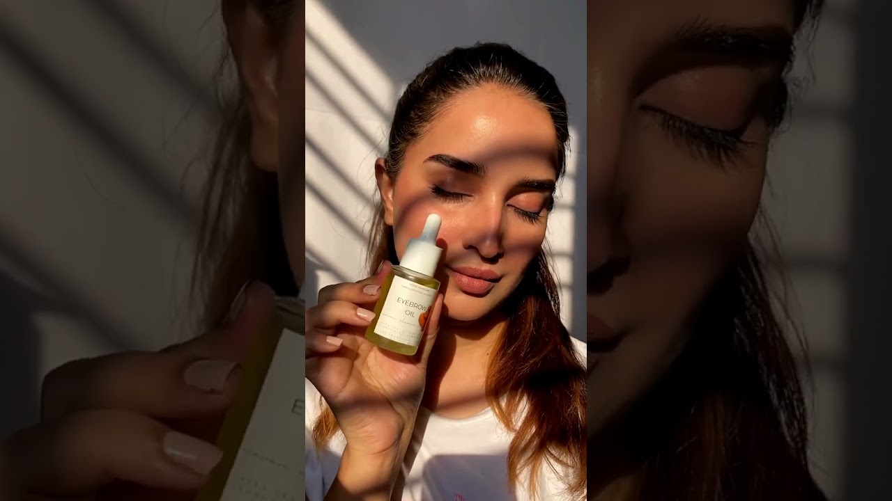 Noor Skincare Eyebrow Growth Oil with Organic Castor Oil for Thick Hair & Fast Growth - Bottle