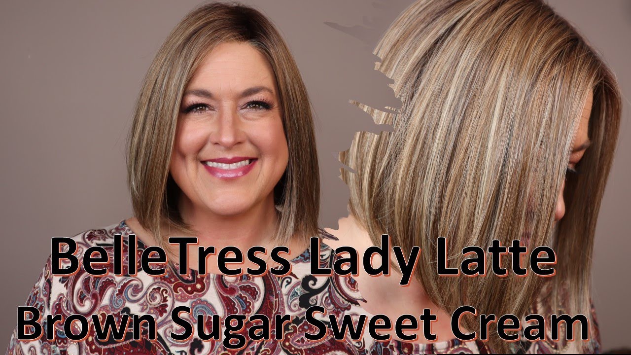 BEAUTIFUL BOB! BelleTress Lady Latte in Brown Sugar Sweet Cream | Straight Sleek Bob Wig!!
