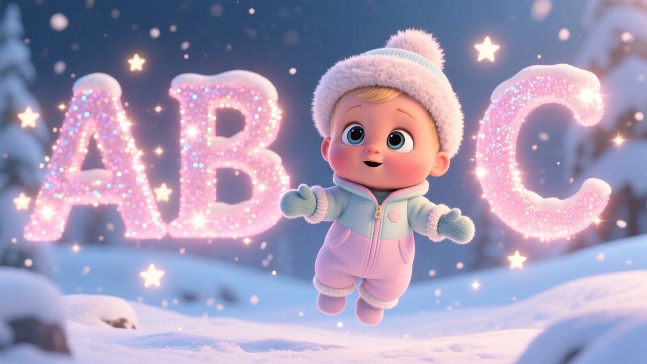 Winter ABC Baby Magic ❄️✨ Fun Alphabet Song for Kids | Learn Letters Cheerful Rhyme
