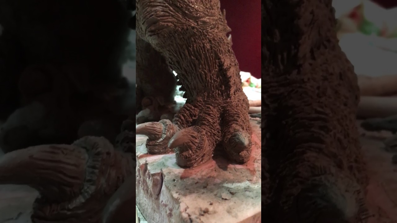 Fusion Godzilla Maquette - WED Clay