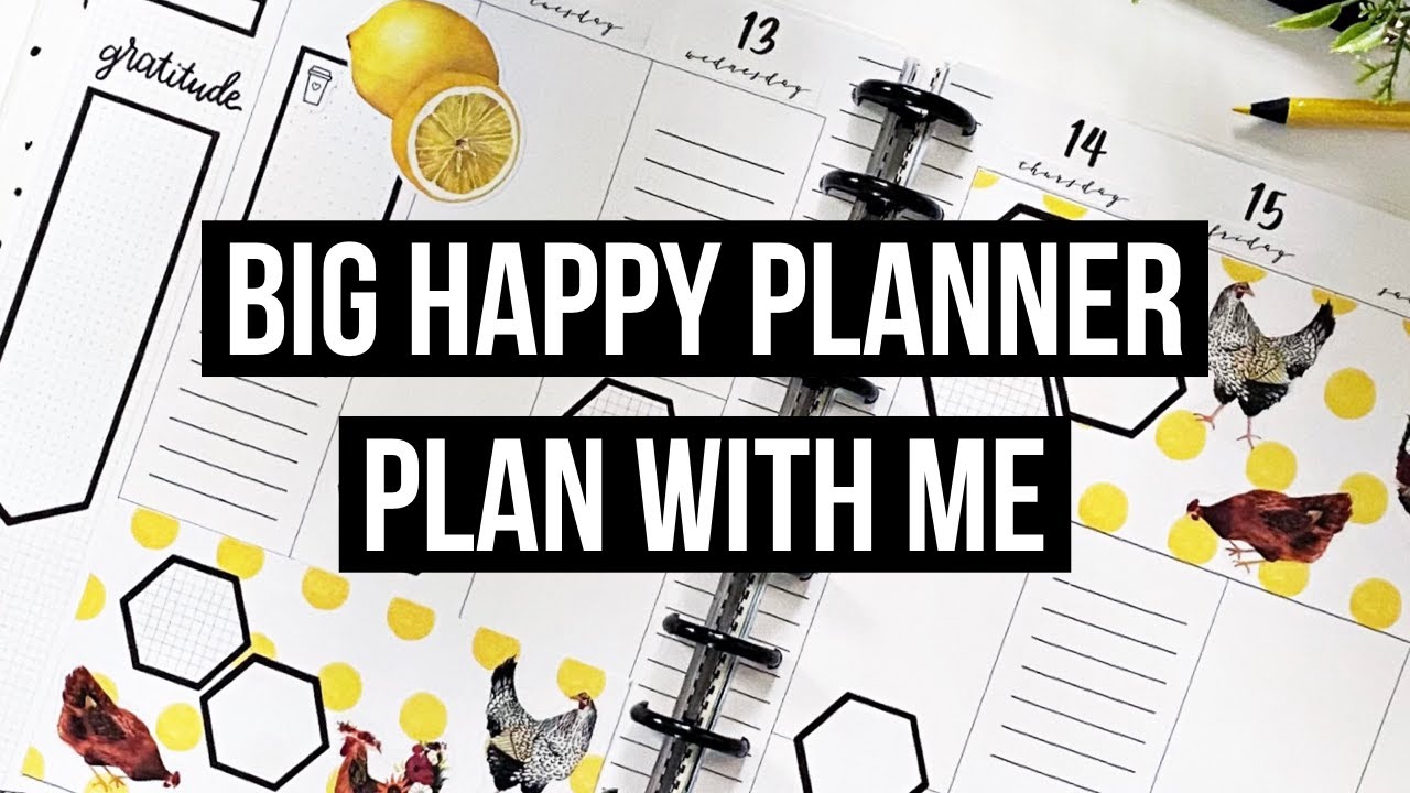 Plan With Me // Big Happy Planner // Chicken Spread! // Jan 11-17, 2021