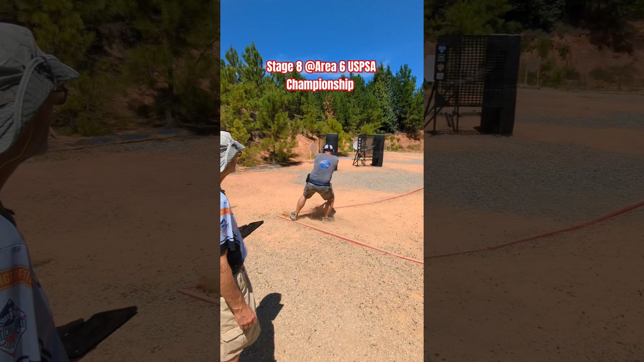 Stage 8 @Area6 USPSA Championship with my Glock17 #shootingsport #uspsacarryoptics #glock17