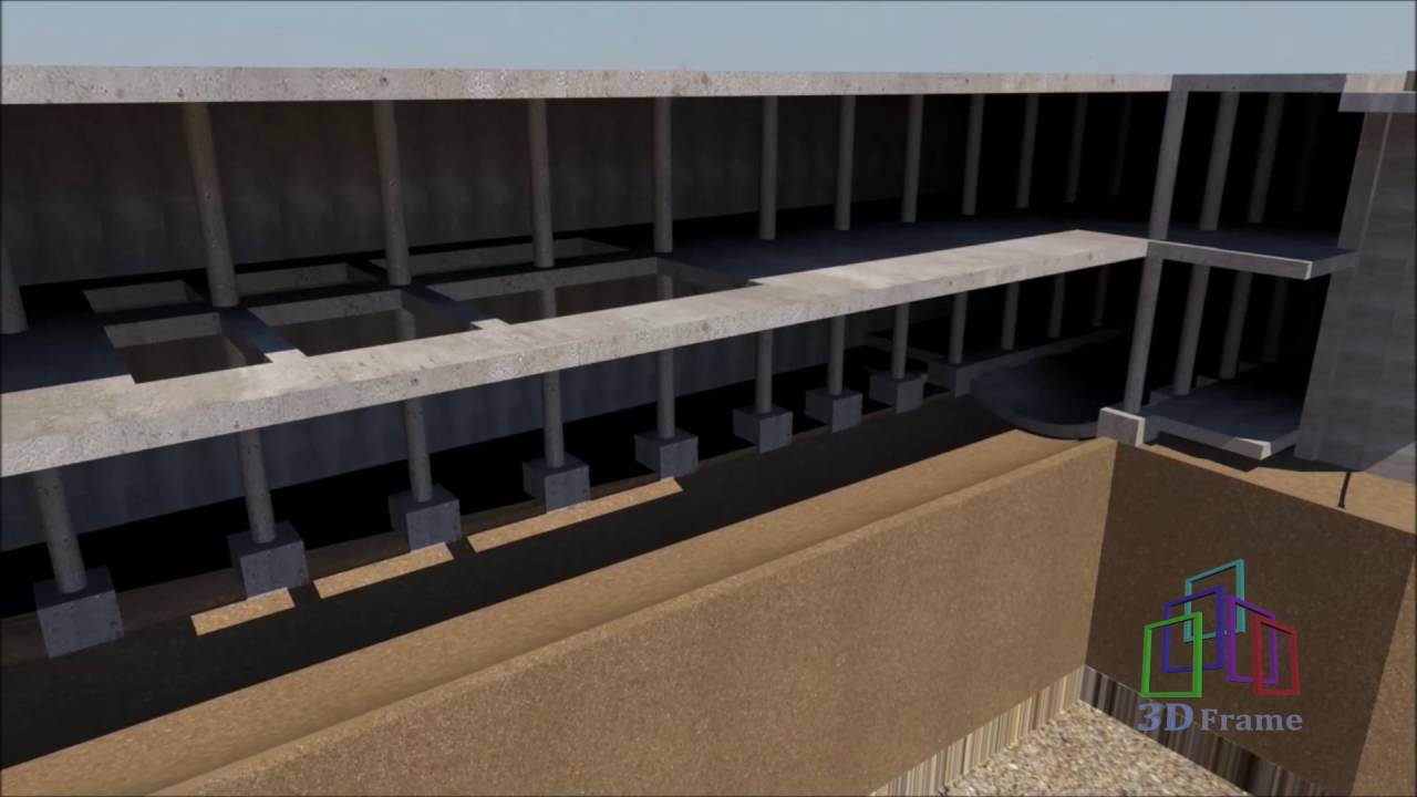 Construcción estación de metro