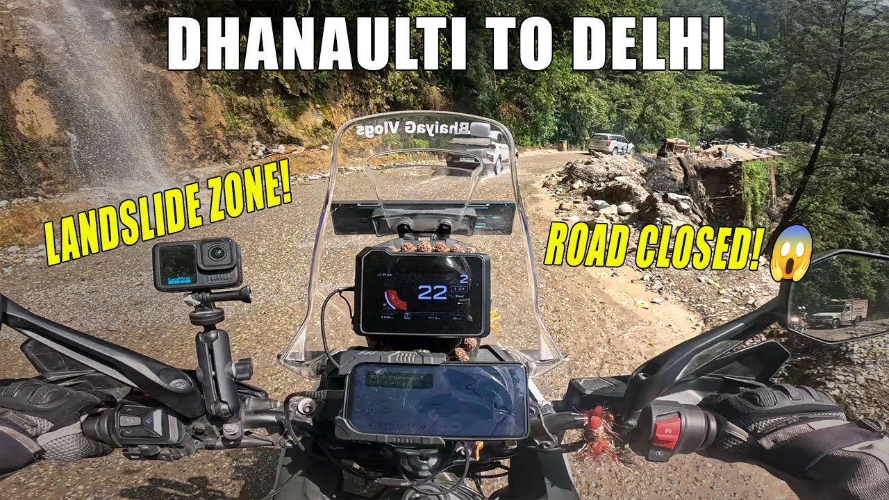 Mussoorie Road Collapse! 6 KM Traffic Jam | Full Ride Experience 😳
