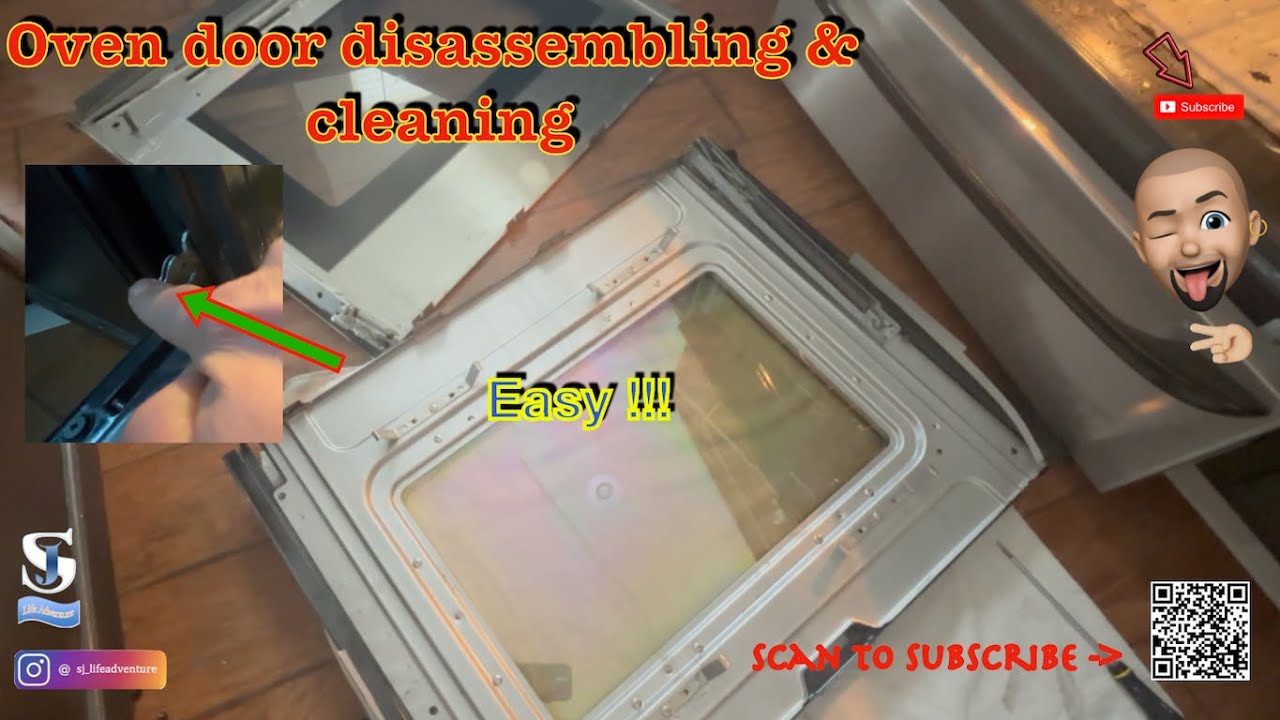 Oven door disassembling & cleaning (Kenmore & others)