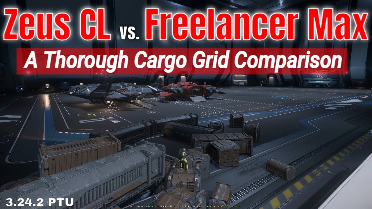 Zeus CL vs. Freelancer Max - A Thorough Cargo Grid Testing & Comparison | Star Citizen Science [4K]