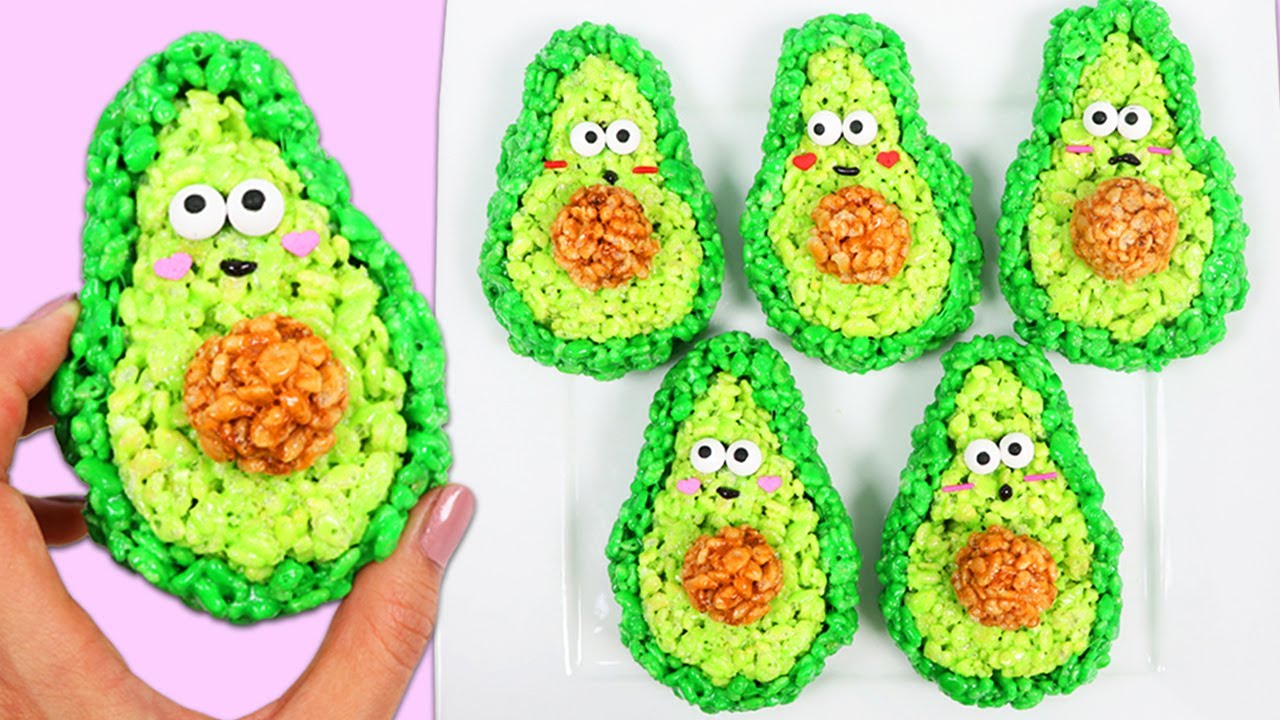 How to Make Cute & Delicious Rice Krispy Avocado Treats!