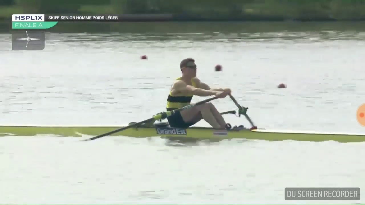 Championnat de France skiff homme senior poids légers [2018] Pierre Houin en or !