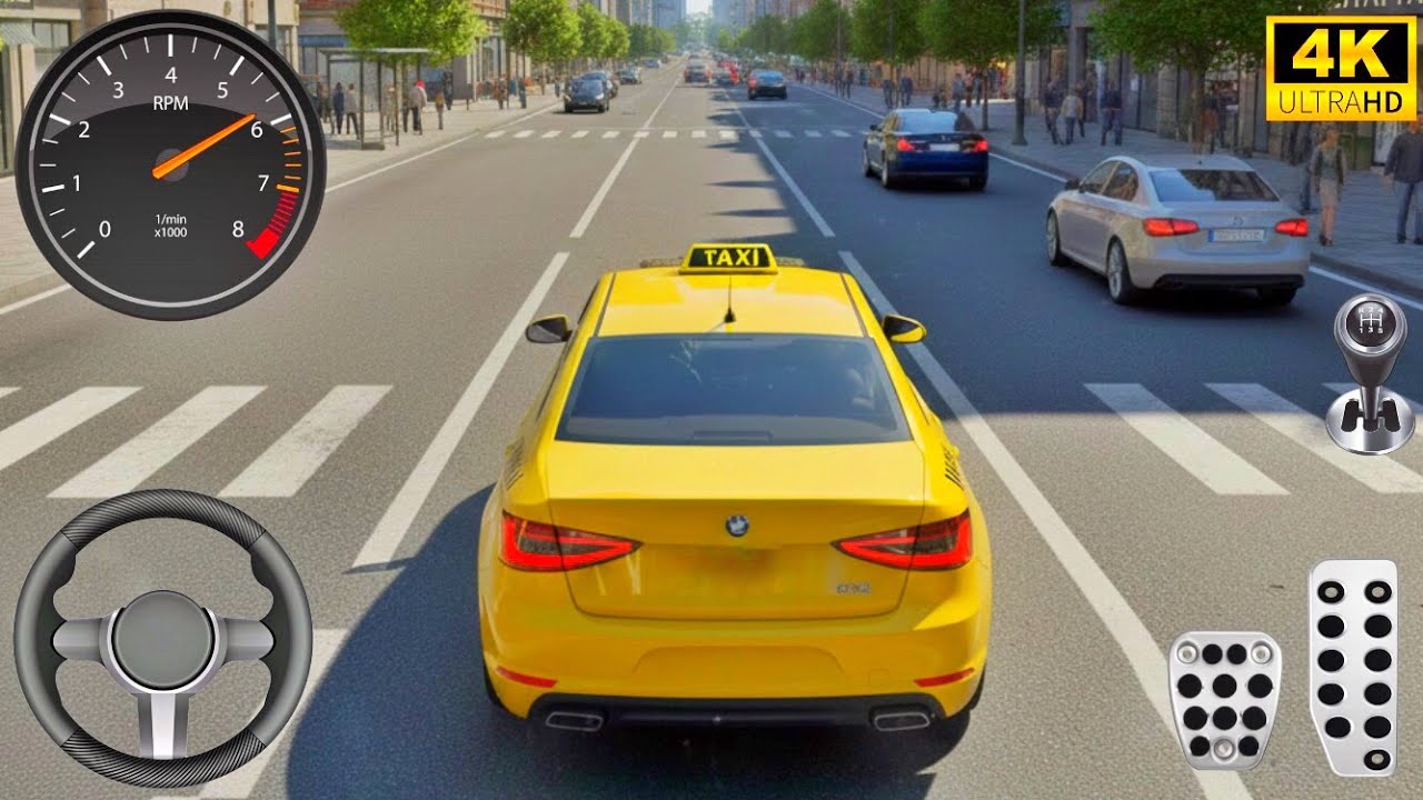 I Became a Taxi Driver in USA 😱 | Car Parking Driving School | Ultra Graphics Gameplay