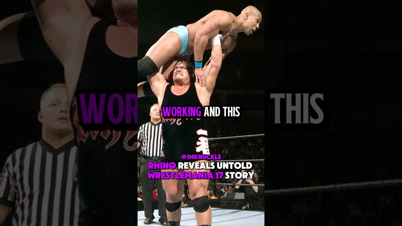 Рино делится безумной историей с WrestleMania 17 #wwe #рестлинг #шорты