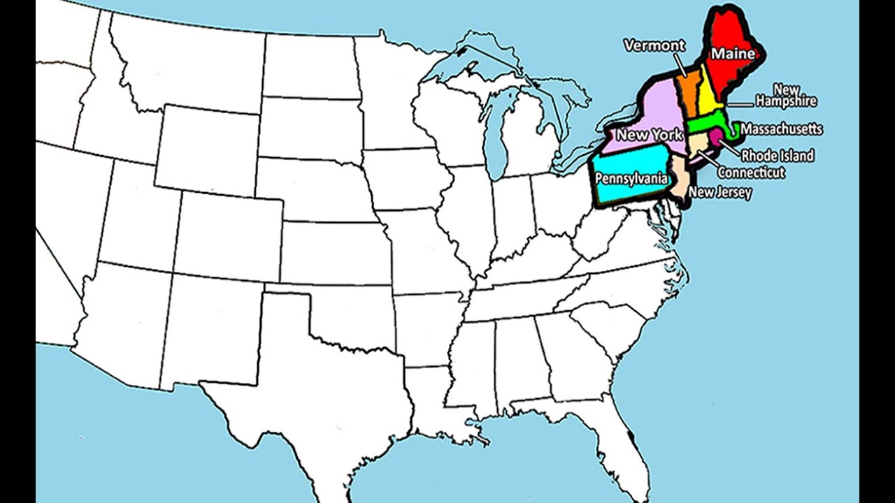 USA, Northeastern States- Rap the Map to learn the states & capitals