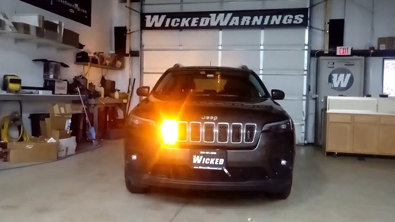 Jeep Cherokee Latitude Construction Vehicle Strobe Lights