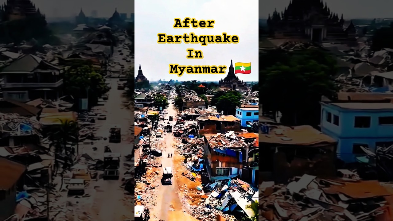 Massive Earthquake In Myanmar #nature #world #myanmar #disaster