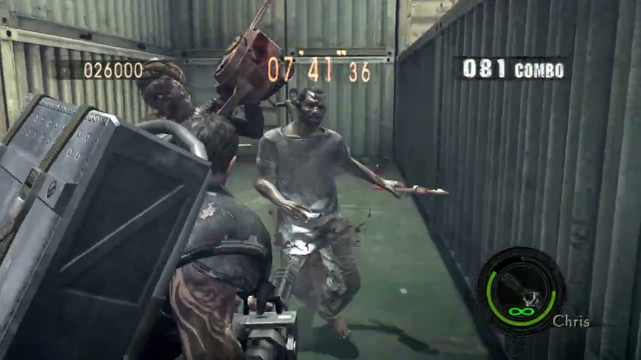 Resident Evil 5 The Mercenaries Reunion - Ship Deck Solo 1074K - Chris HM