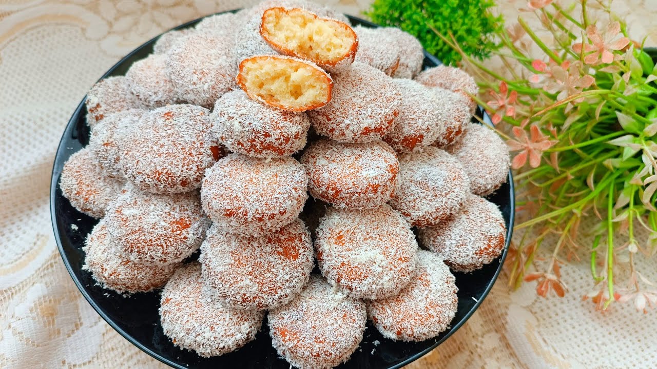 حلوة 10 دقائق بدون فرن و بدون زبدة ببيضة وحدة سهلة سريعة بمكونات اقتصادية رائعة /حلوة دانون العجيبة