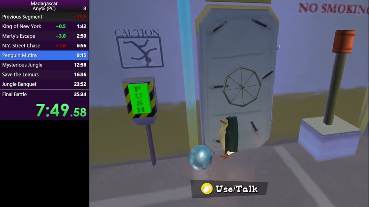 Madagascar Any% Speedrun 34:29 (3rd Place)