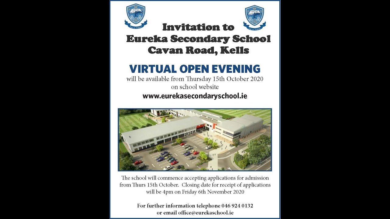 Eureka Virtual Open Evening 2020