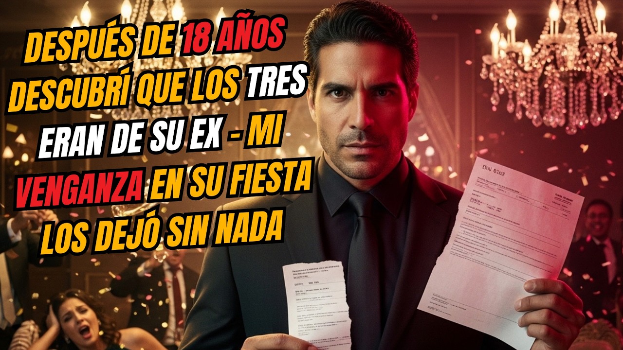 DESPUÉS de 18 años descubrí que los tres eran de su ex - Mi venganza en su fiesta los dejó sin nada