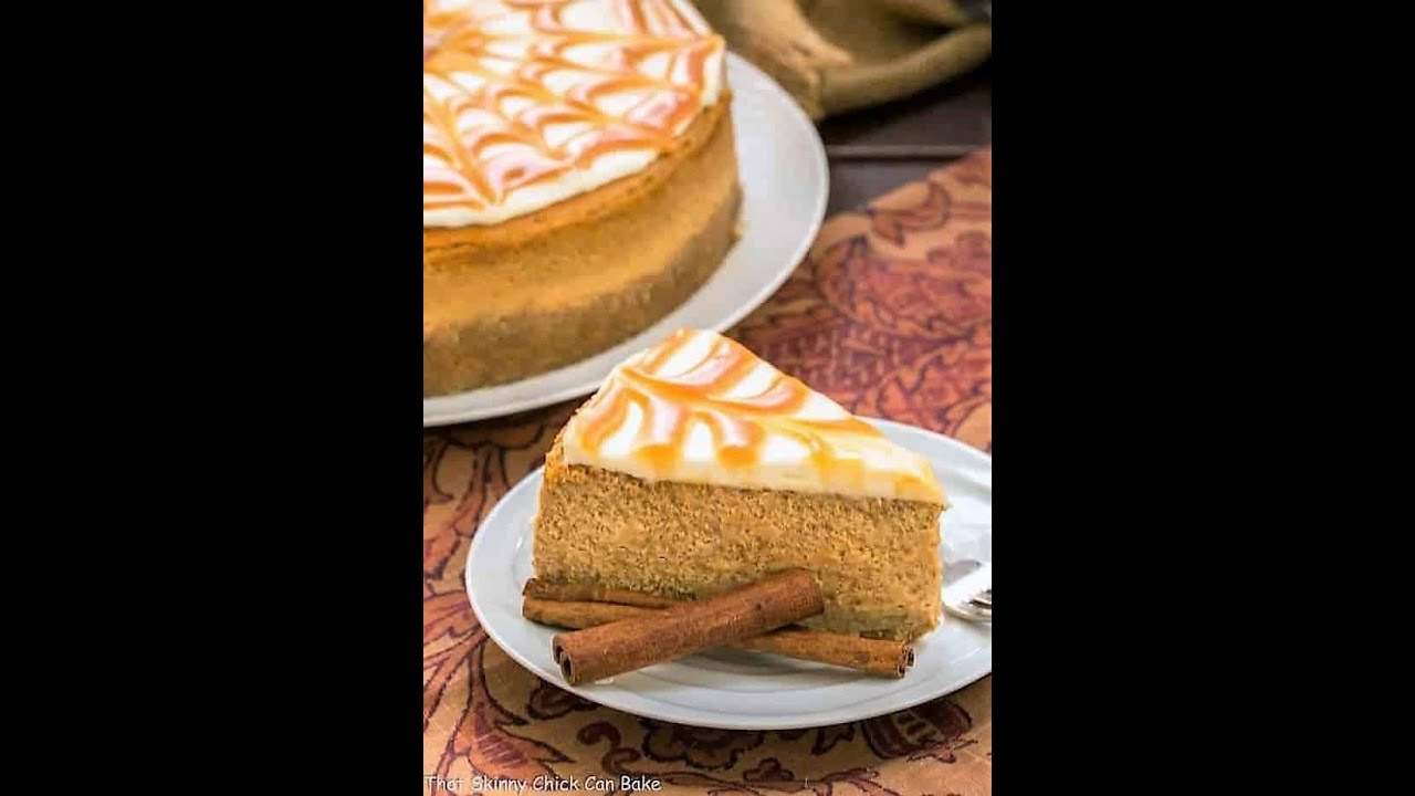 CARAMEL TOPPED PUMPKIN CHEESECAKE