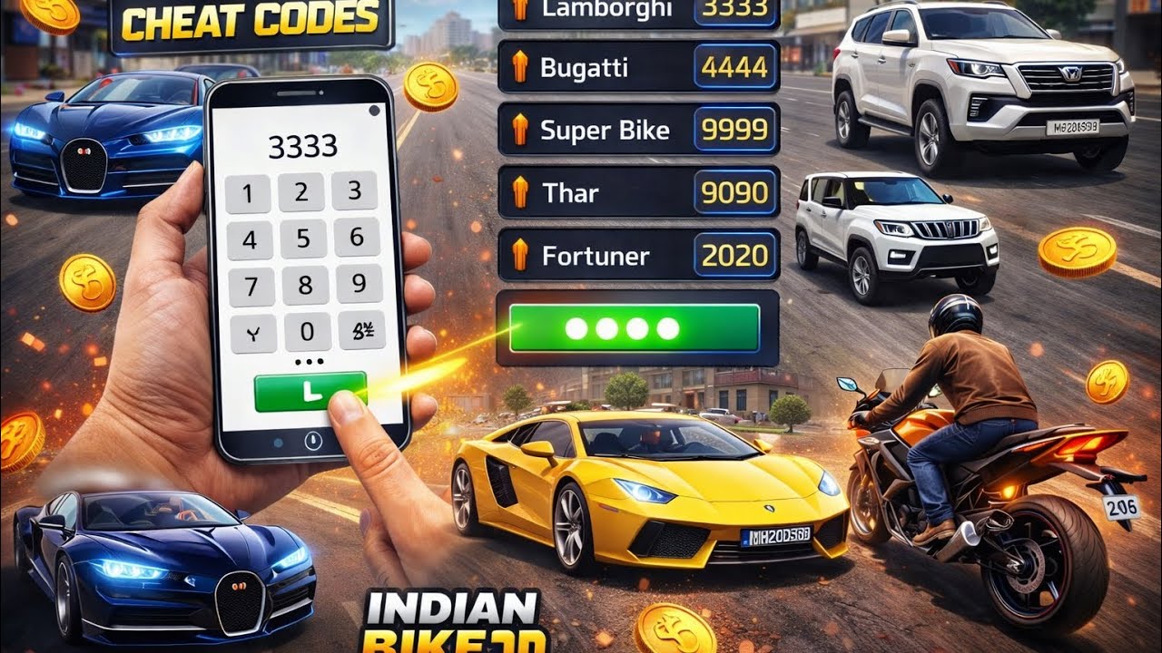 Indian bike driving 3d new Lamborghini secret cheat code for you 😊 @RUDRA_BLOGS9