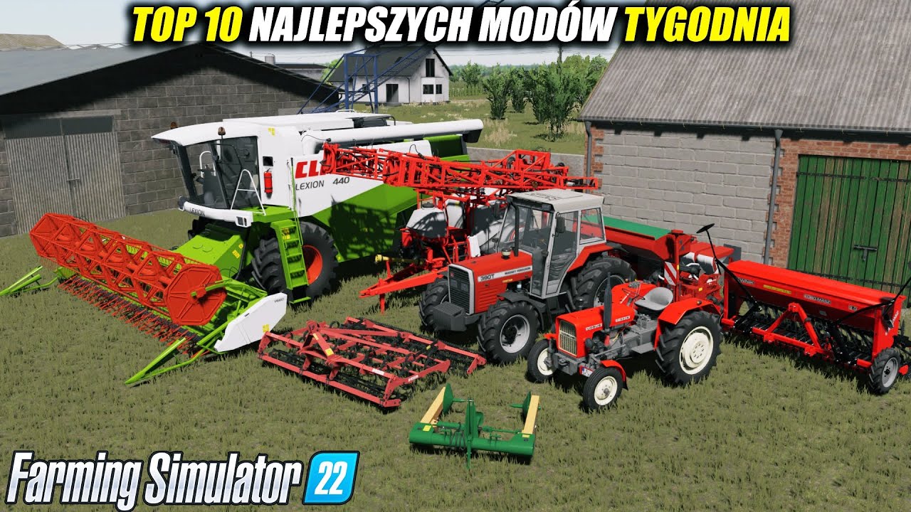 10 NAJLEPSZYCH POLSKICH MODÓW ⭐ FS 22 #72 *Ursus C-330, Piękna Obora, Super Kombajn Claas*