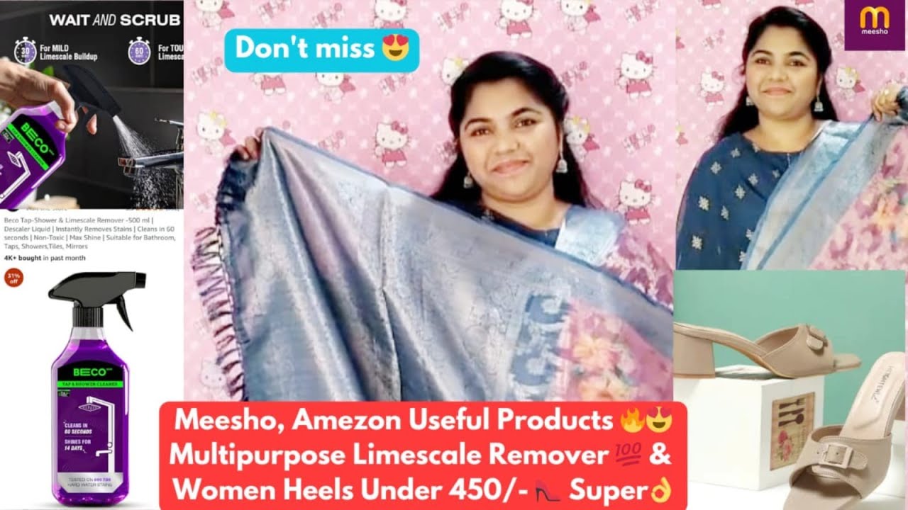 Meesho, Amezon useful products🔥😍multipurpose Limescale Remover&Women Heels under 450/-#meesho#amezon