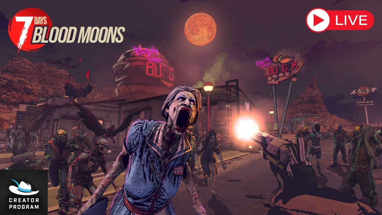 7 Days to Die&rsquo;s NEW Game &ndash; Blood Moons First Look (LIVE) #tfpcreator