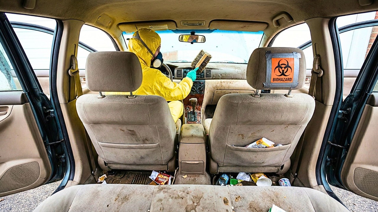 Cleaning the Filthiest Uber in America! (Biohazard Suit Required)