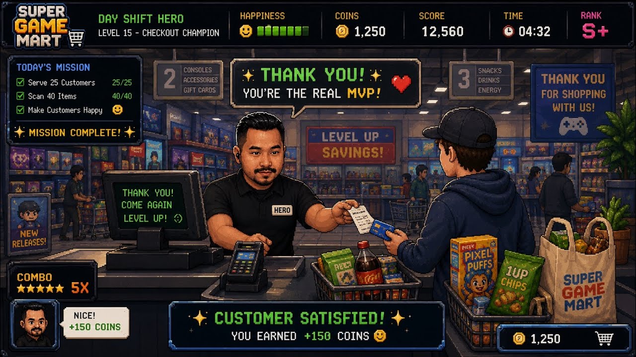 LETS GO GAME SIMULATOR AKU AKAN MEMBUKA SUPERMARKET AKU KEMBALI !!