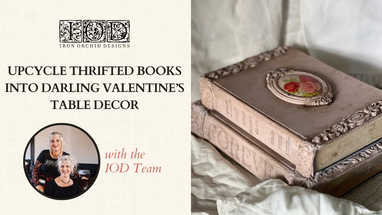 Upcycle Thrifted Books into Darling Valentine’s Table Decor
