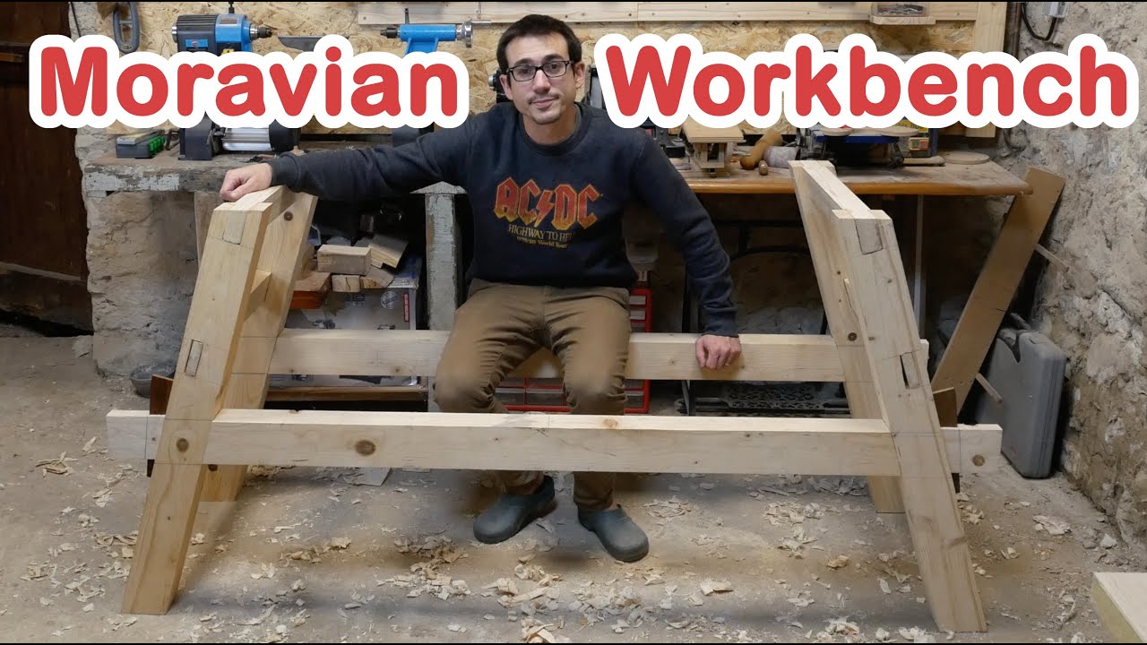 Moravian workbench construction - assemblage du pi&eacute;tement part 2