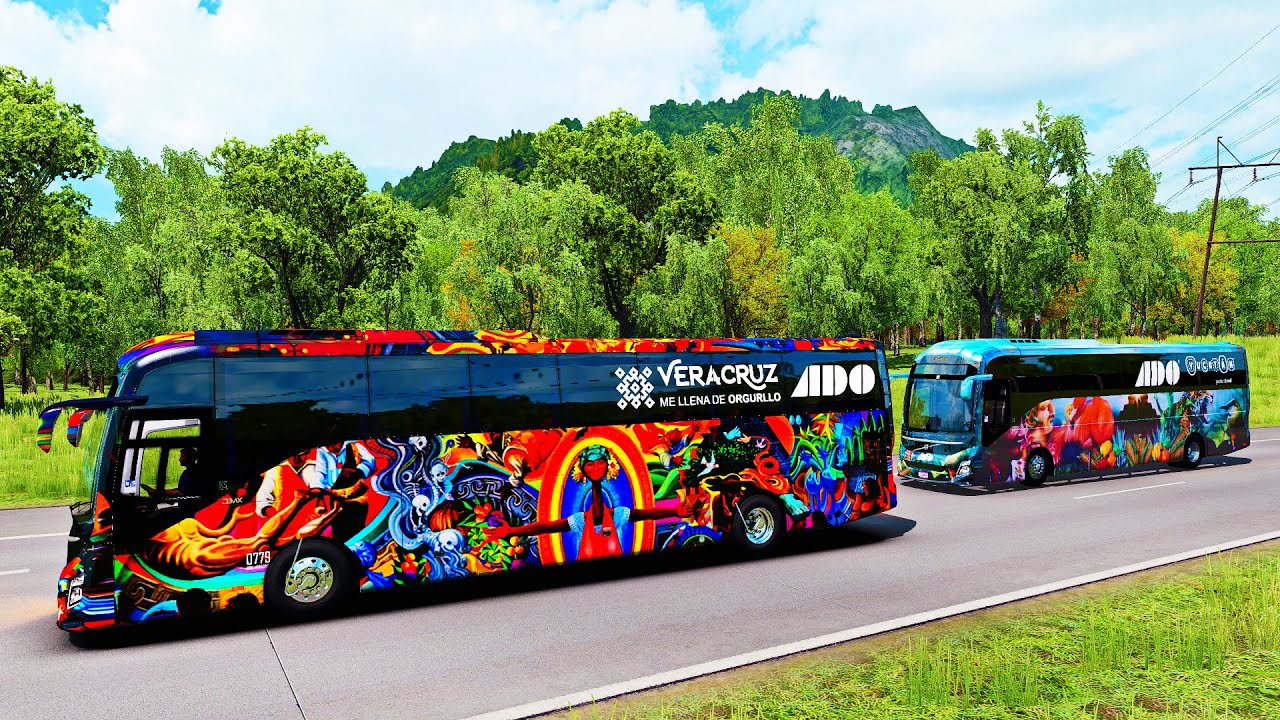 Autobús Galería ADO Volvo 9800 Terminal de Autobuses de Veracrúz a Orizaba, Veracrúz México!