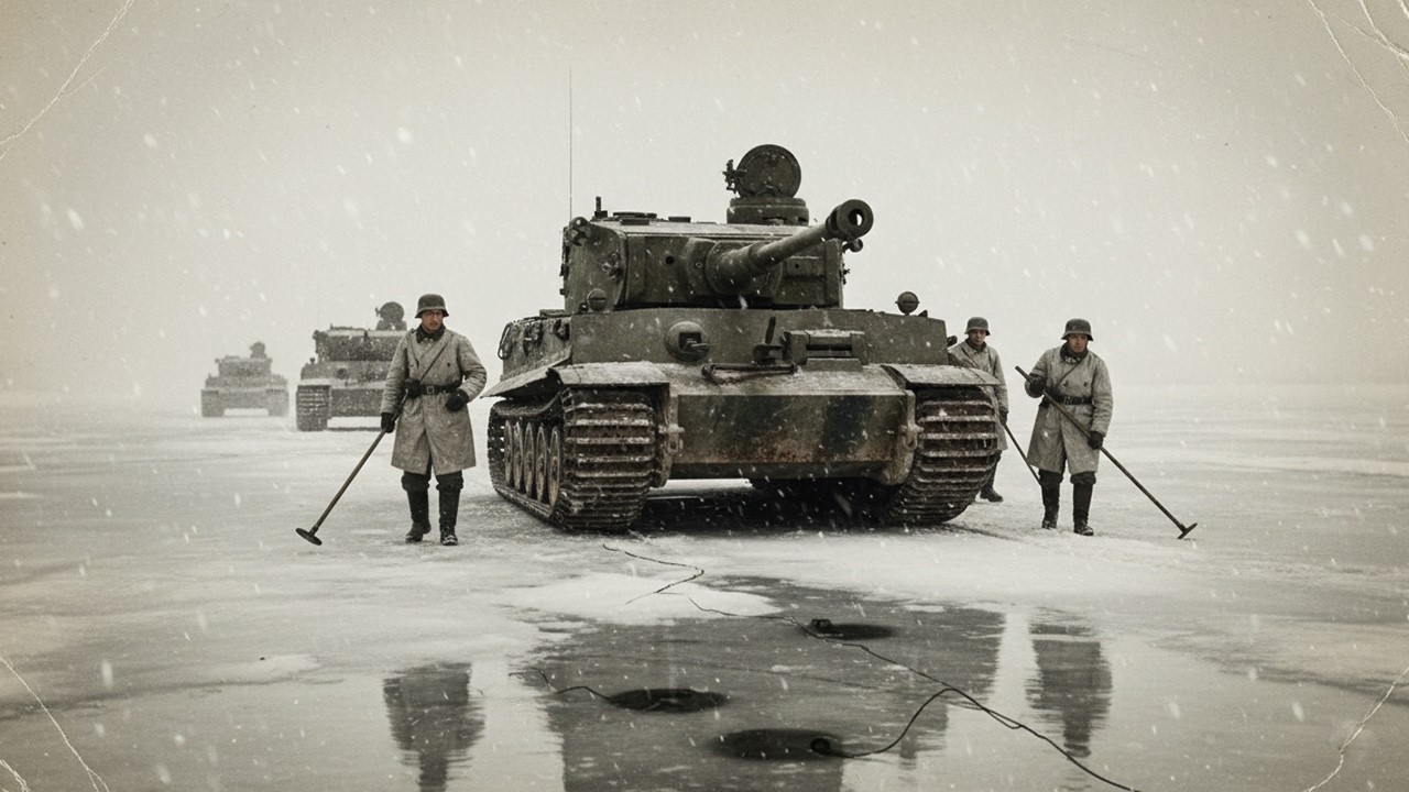 Wehrmacht zvolil bezpečný přechod přes řeku – než ženisté Rudé armády proměnili led v past!