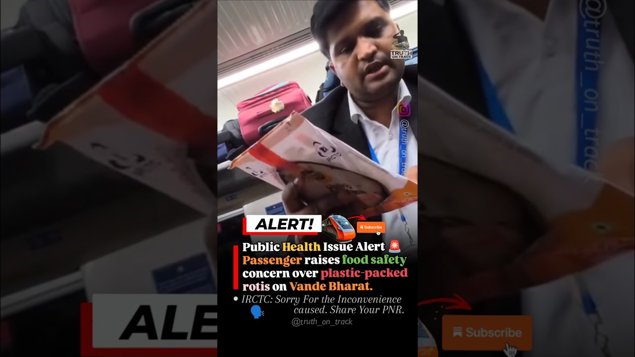 Passenger Raises Food Safety Concern on Vande Bharat Train | IRCTC Responds