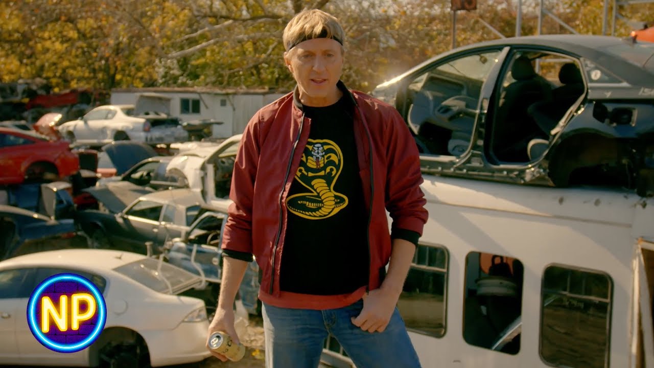 Junkyard Training Scene | Cobra Kai: Season 1, Episode 8