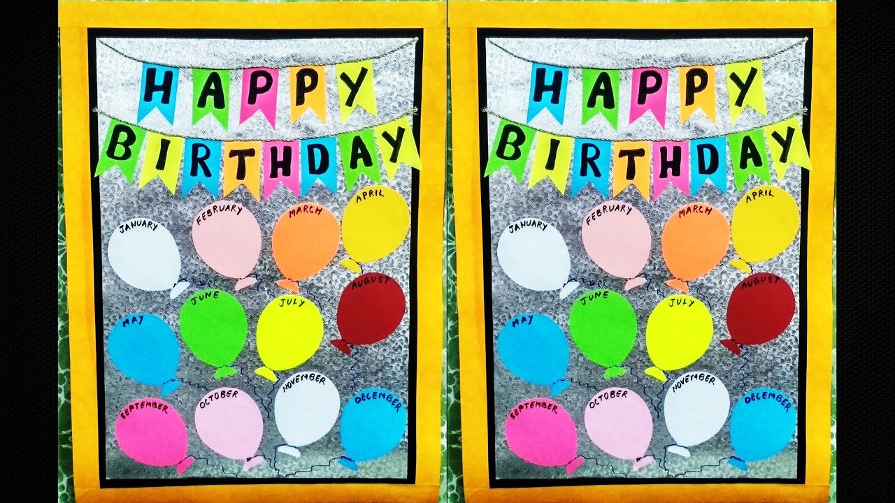Birthday chart for classroom l  Birthday Bulletin Board ideas l Birthday chart for school
