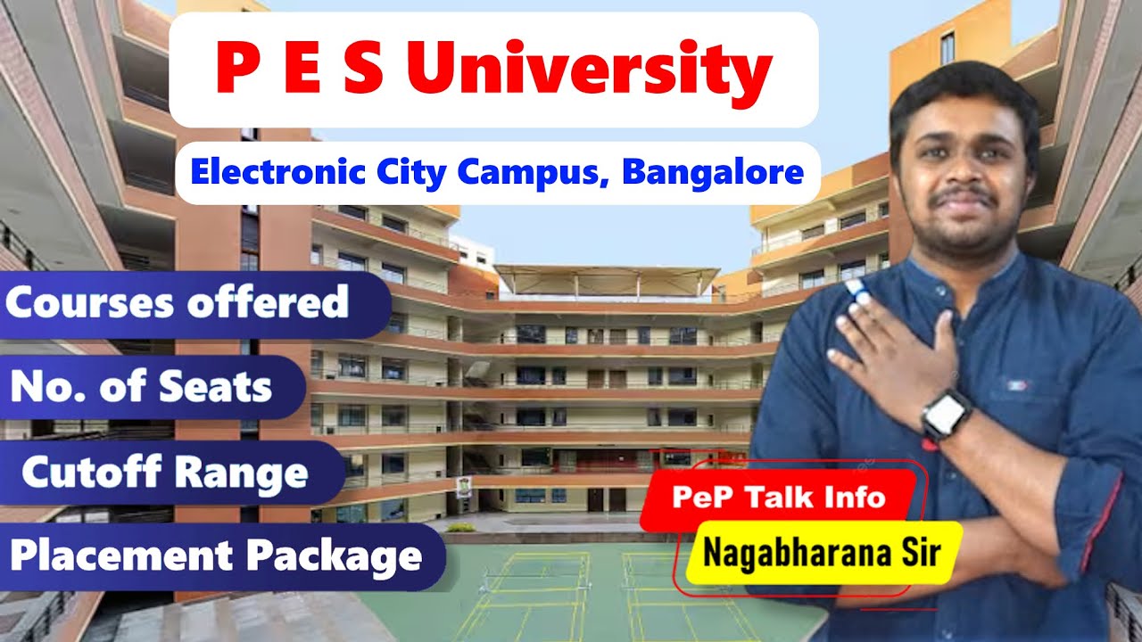 PES University Electronic City 🔥(E141) KCET Cutoff 2025😎 | Seats, Courses, Placements, Salary