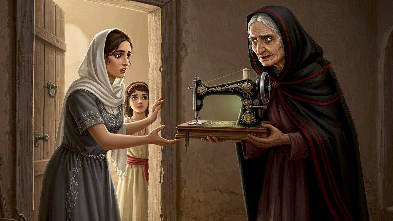 #قصة_ماكينة الخياطة القديمة والسر الذي كانت تخفيه المرأة العجوز!
