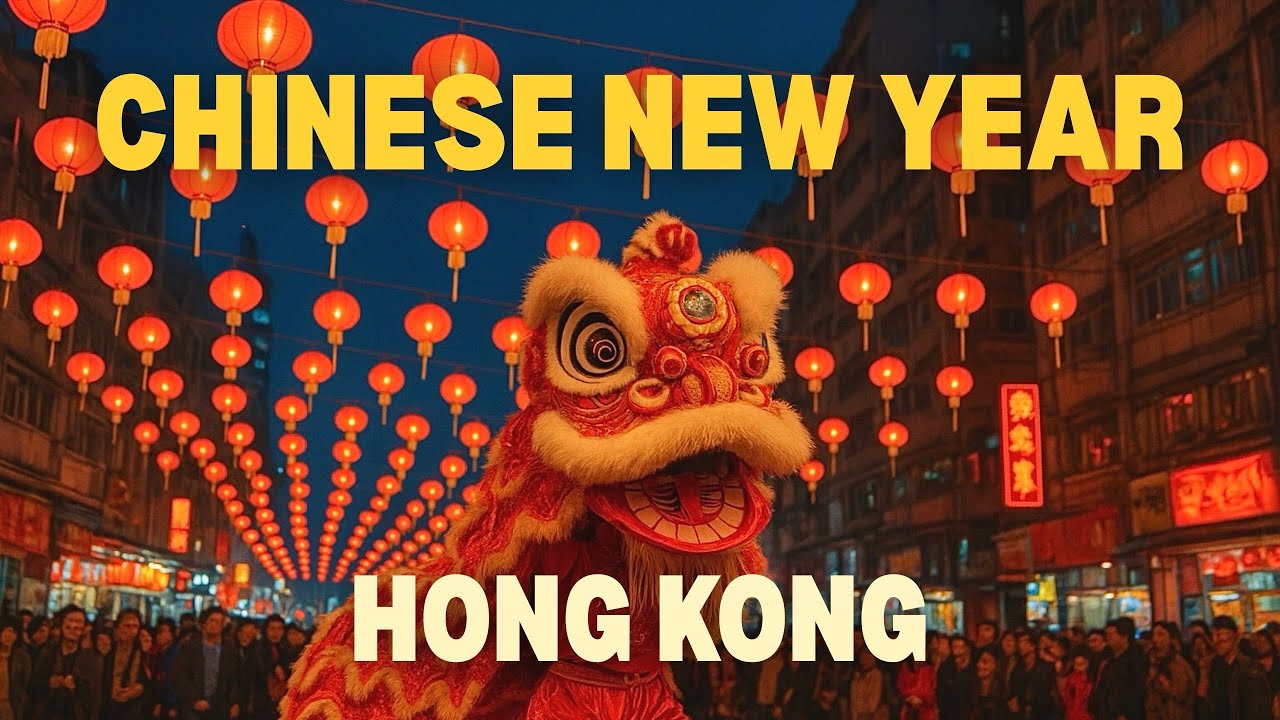 Chinese New Year in Hong Kong 🇭🇰 | Fireworks, Lion Dance & Flower Market