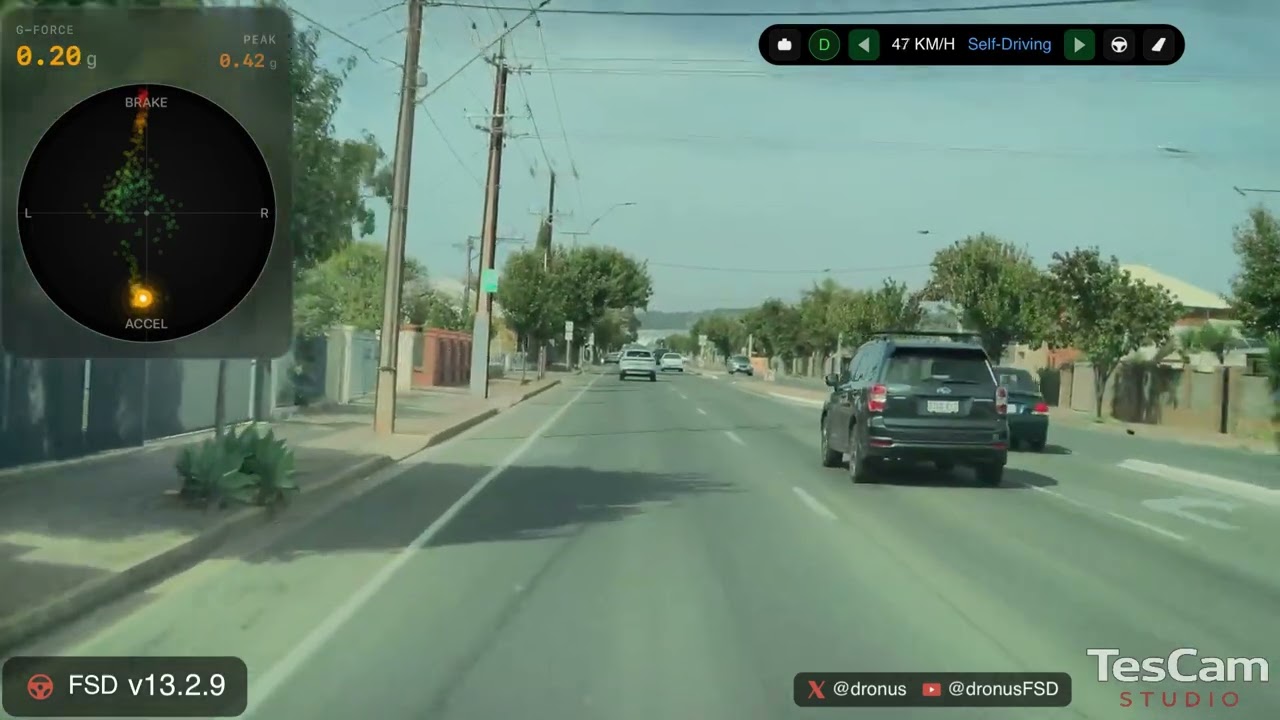 Tesla FSD reaction time is crazy smooth