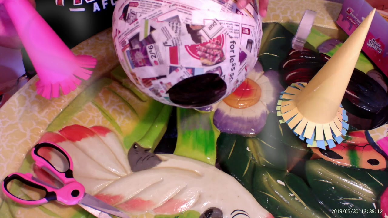 Making a piñata step by step