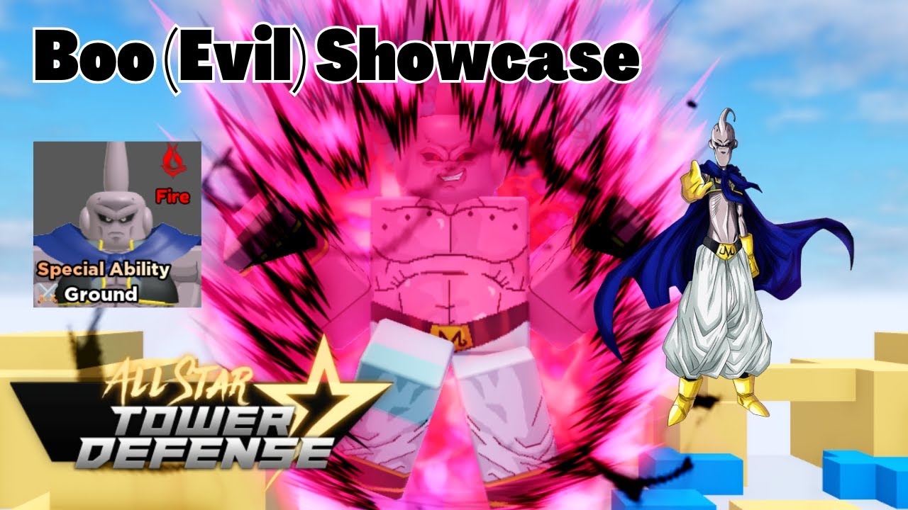 All Star Tower Defense Showcases: Boo (Evil) (Evil Buu DragonBall Z)