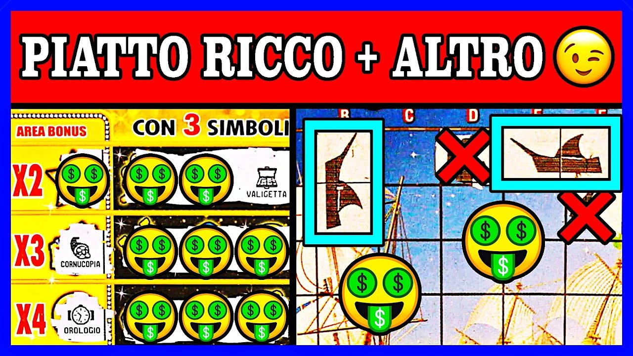 Gratta e Vinci: 𝗣𝗜𝗔𝗧𝗧𝗢 𝗥𝗜𝗖𝗖𝗢 + 𝗔𝗟𝗧𝗥𝗢 🤑🤑🤑🤑💰😉