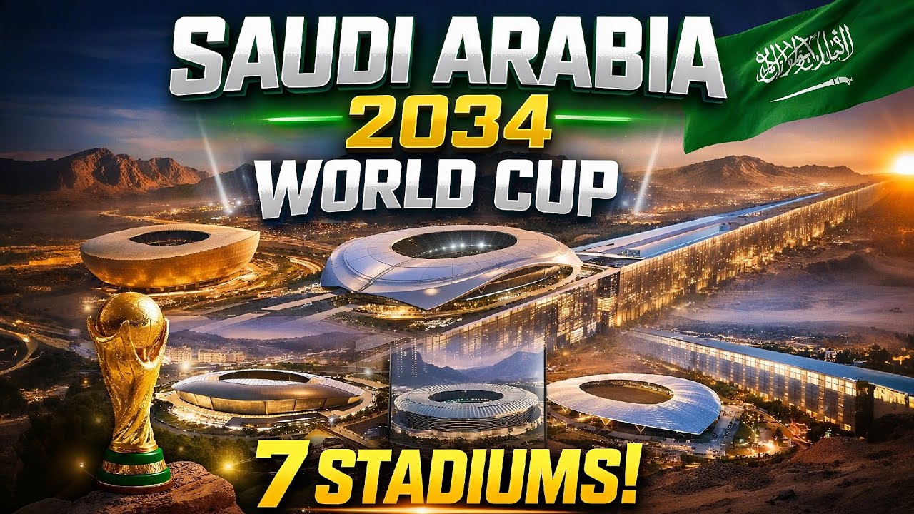  Saudi Arabia’s $Billion Futuristic Stadiums | FIFA World Cup 2034