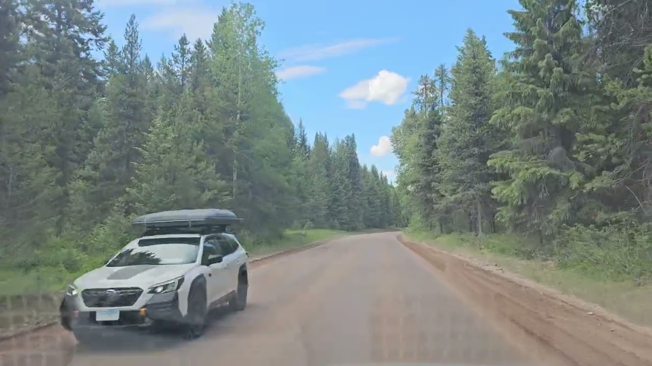 Drive up MT hwy 486, N. Fork Rd, to Polebridge. p3. Glacier NP.