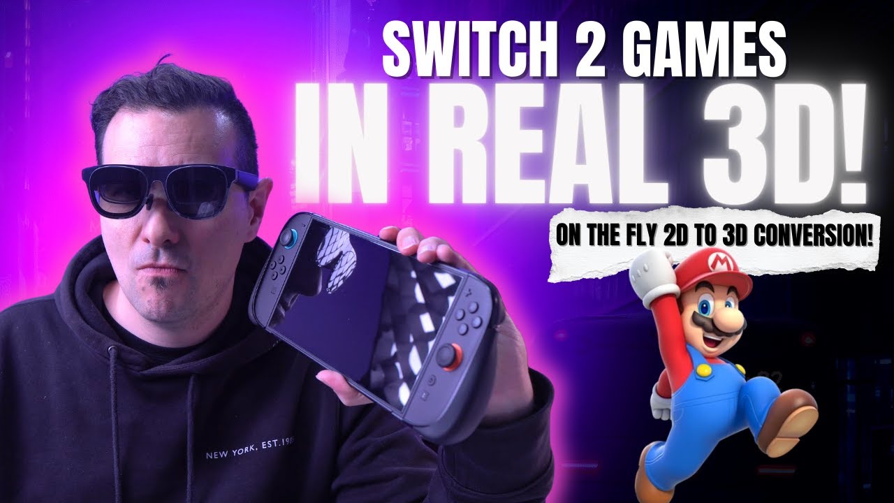 Играйте во все свои игры для Switch 2 в РЕАЛЬНОМ 3D! — Протестировано на XREAL 1S и Neo.