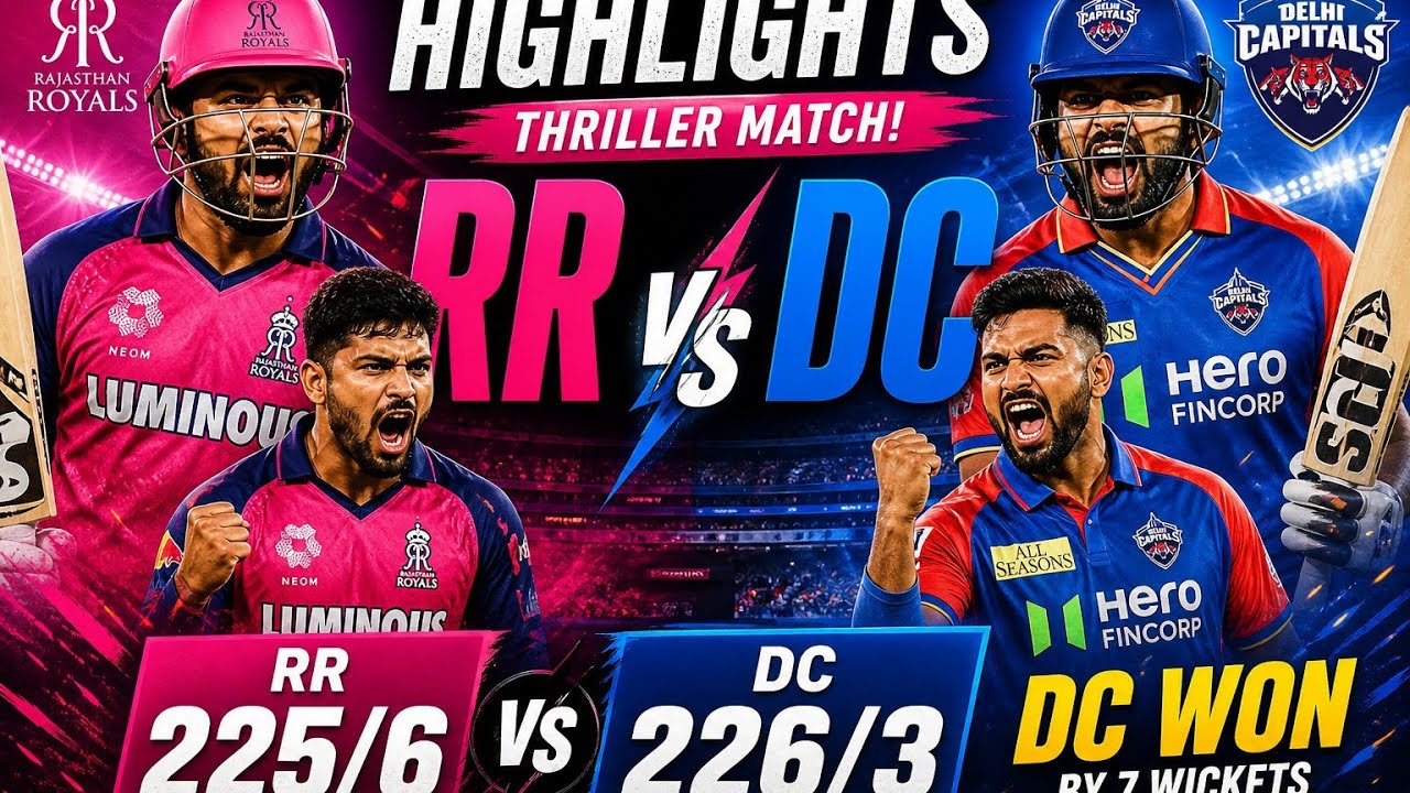 Обзор матча Rajasthan Royals против Delhi Capitals (RR VS DC) #zyroxgamingnp